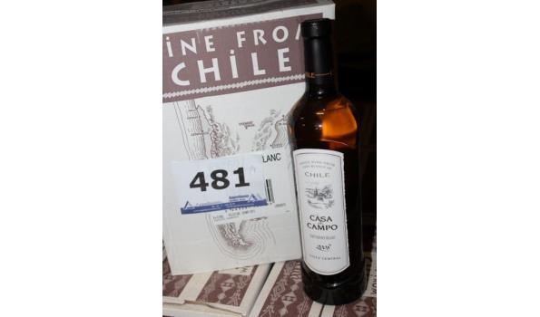 24 flessen à 75cl witte wijn Casa de Campo, Sauvignon Blanc, 2008
